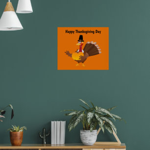 Happy Thanksgiving Day Turkije Poster