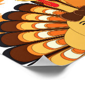 Happy Thanksgiving Day Turkije Poster (Hoek)