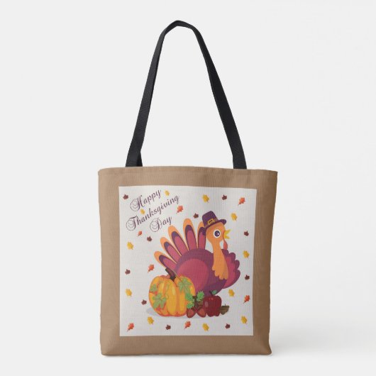 Happy Thanksgiving Day Turkije Tas (Achterkant)