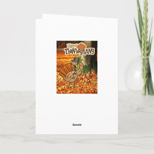 Happy Thanksgiving Day Wenskaart Feestdagen Kaart (Achterkant)