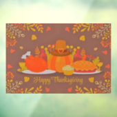 Happy Thanksgiving decoration Window Cling Raamsticker (Vel 3)