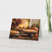 Happy Thanksgiving Desserts and Pies  Kaart (Voorkant)