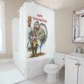 Happy Thanksgiving, die raad Douchegordijn (In situ)