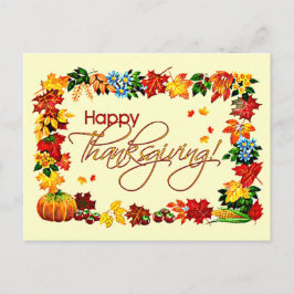 HAPPY THANKSGIVING DOOR SHARON SHARPE FEESTDAGENKAART
