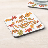 Happy Thanksgiving Drankjes Onderzetter (Linkerzijde)