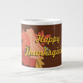 Happy Thanksgiving Extra Grote Beker (Voorkant)