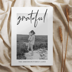 Happy Thanksgiving Family Foto Grateful