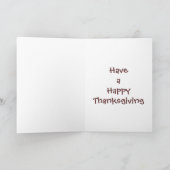 Happy Thanksgiving FC Feestdagen Kaart (Binnen)