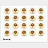 Happy Thanksgiving feest stickers & envelop zegels (Vel)