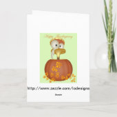 Happy Thanksgiving Feestdagen Kaart (Achterkant)