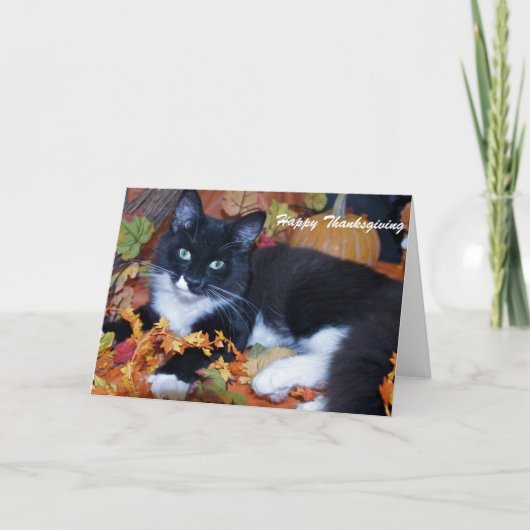 Happy Thanksgiving Feestdagen Kaart (Voorkant)