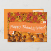 Happy Thanksgiving Feestdagenkaart (Voorkant / Achterkant)