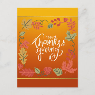 Happy Thanksgiving Feestdagenkaart