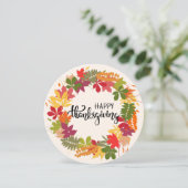 Happy Thanksgiving Feestdagenkaart (Staand voorkant)