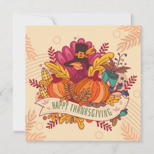 Happy Thanksgiving Feestdagenkaart