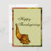 Happy Thanksgiving Feestdagenkaart (Voorkant / Achterkant)