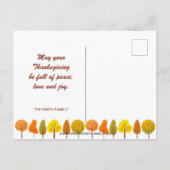 Happy Thanksgiving Feestdagenkaart (Achterkant)