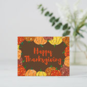 Happy Thanksgiving-feestkaart Briefkaart (Staand voorkant)
