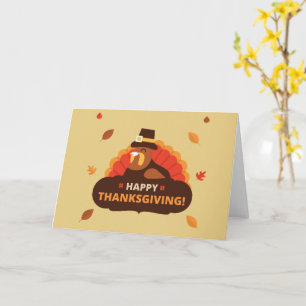 Happy Thanksgiving-feestkaart Kaart