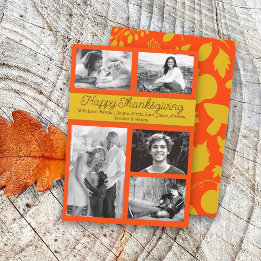Happy Thanksgiving Fotocollage Wenskaart Kaart