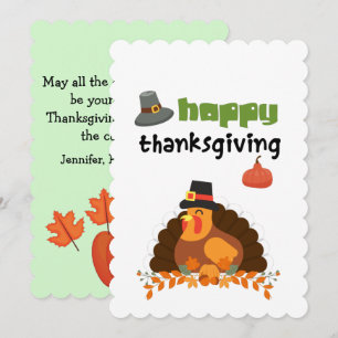 Happy Thanksgiving- Fun Turkey Card Kaart