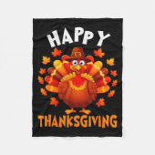 Happy Thanksgiving Funny Turkey Family Dinner Than Fleece Deken (Voorkant)