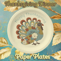 Happy Thanksgiving gedempt kleur kalkoen papier Bo