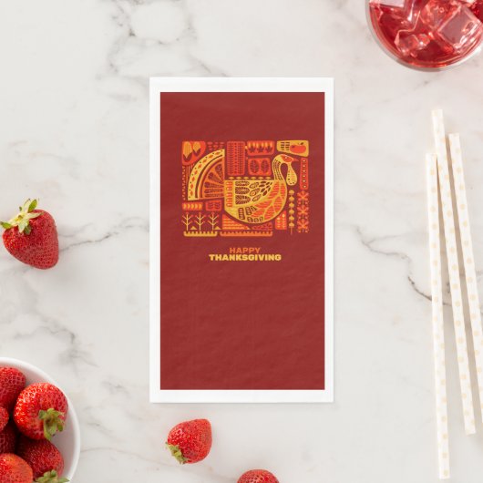 Happy Thanksgiving Geometric Abstract Servet (Insitu)
