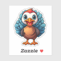 Happy Thanksgiving Geweldige Cartoon Schattige Tur