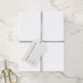 Happy Thanksgiving Gold White tot van modern Cadeaulabel (Met Touw)
