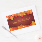 Happy Thanksgiving Greetings Rechthoekige Sticker (Envelop)