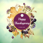 Happy Thanksgiving grote winkelvensterkletjes Raamsticker (Vel 3)