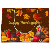 Happy Thanksgiving Harvest - Turkije en groenten Groot Cadeauzakje (Voorkant)