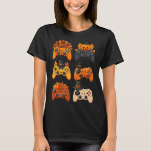 Happy Thanksgiving Herfst Gaming Controllers Turki T-shirt