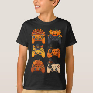 Happy Thanksgiving Herfst Gaming Controllers Turki T-shirt