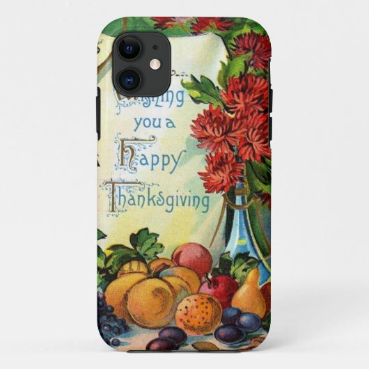 Happy Thanksgiving Herfst Harvest Art Case-Mate iPhone Case (Achterkant)