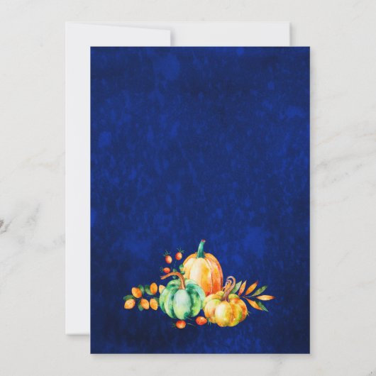 Happy Thanksgiving Herfst Herfstoogst Kaart (Achterkant)