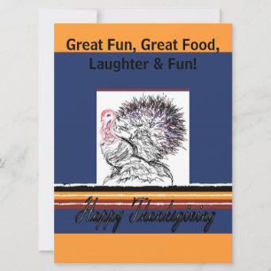 Happy Thanksgiving Invites Kaart