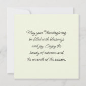 Happy Thanksgiving Kaart (Achterkant)