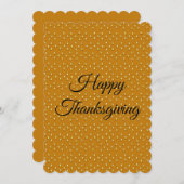 Happy Thanksgiving Kaart (Voorkant / Achterkant)