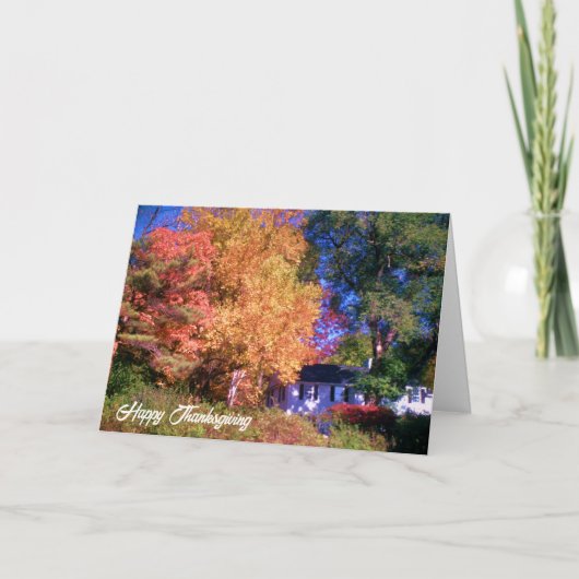 HAPPY THANKSGIVING-kaart Feestdagen Kaart (Voorkant)