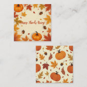 Happy Thanksgiving-kaart Notitiekaartje (Voorkant / Achterkant)