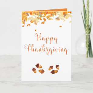 Happy Thanksgiving-kaart personaliseren Feestdagen Kaart