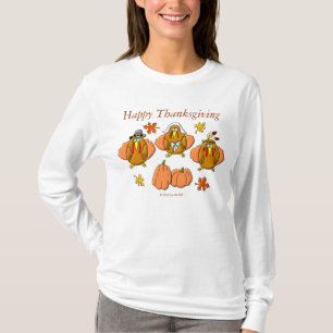 Happy Thanksgiving-kalkoenen T-shirt