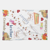 Happy Thanksgiving Keuken Handdoek Bless Home (Horizontaal)