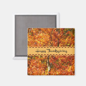 Happy Thanksgiving - kleuren in het najaar Magneet (Voorkant / Achterkant)