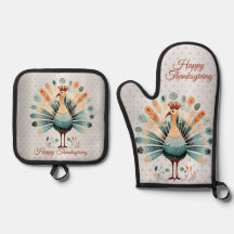 Happy Thanksgiving kleurrijke Turkije Golden Stars