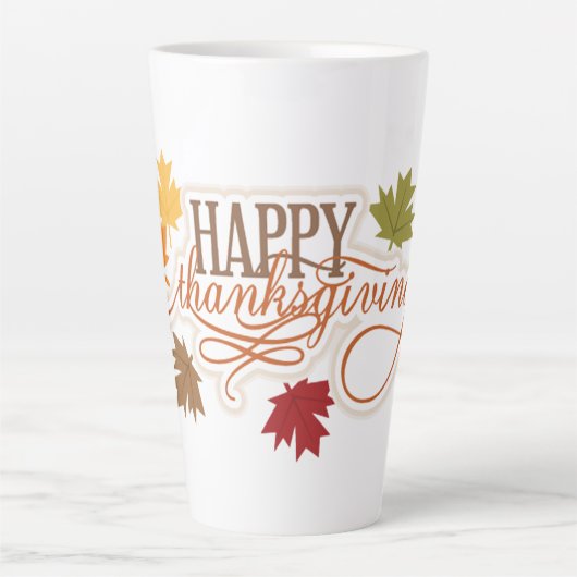 Happy Thanksgiving Latte Mok (Voorkant)