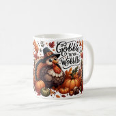 Happy Thanksgiving leuke design mok (Voorkant rechts)