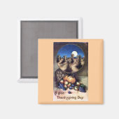 Happy Thanksgiving Magnet Magneet (Voorkant / Achterkant)